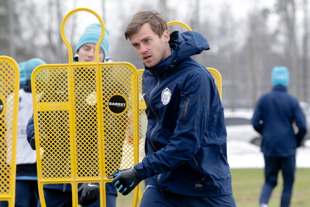 Тренировка «Зенита» перед матчем  «Зенит» — «Ливерпуль»