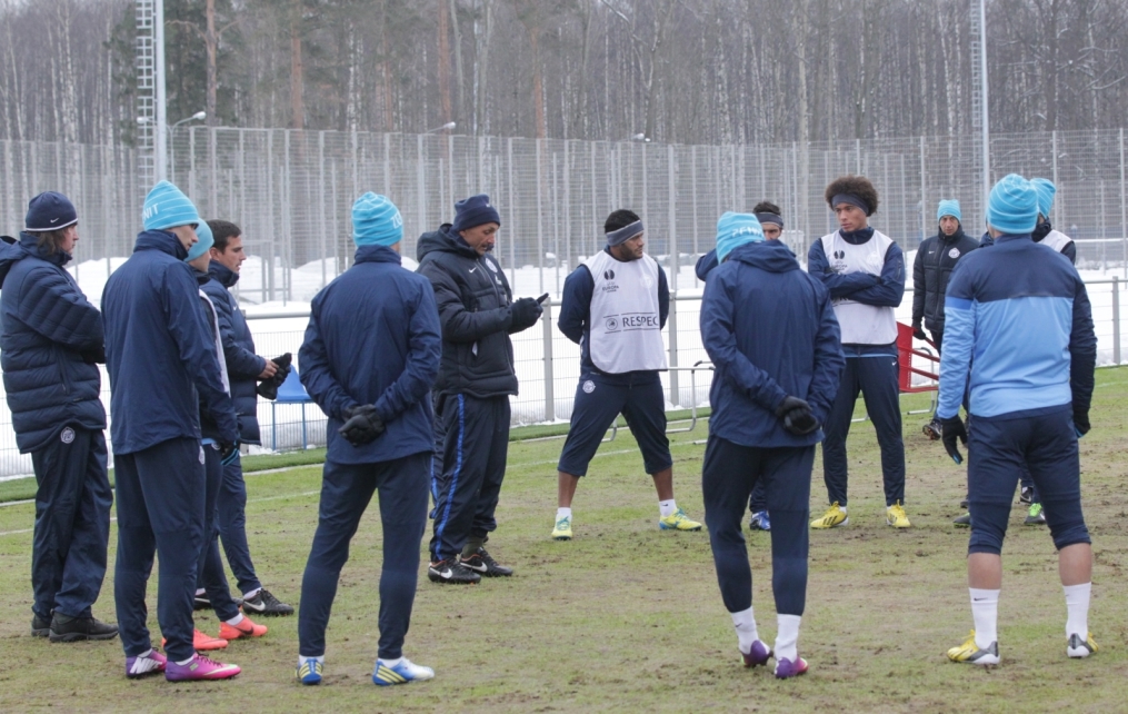 Тренировка «Зенита» перед матчем  «Зенит» — «Ливерпуль»