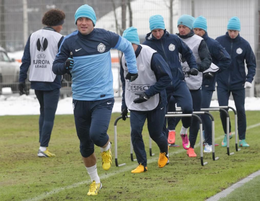 Тренировка «Зенита» перед матчем  «Зенит» — «Ливерпуль»