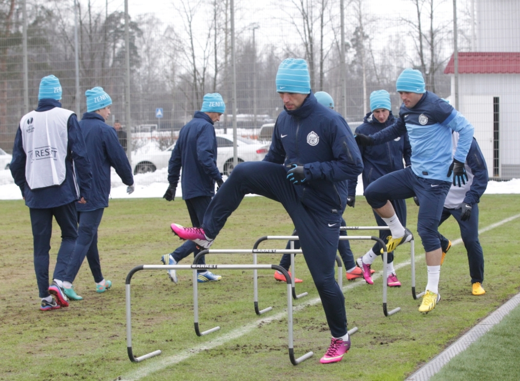 Тренировка «Зенита» перед матчем  «Зенит» — «Ливерпуль»