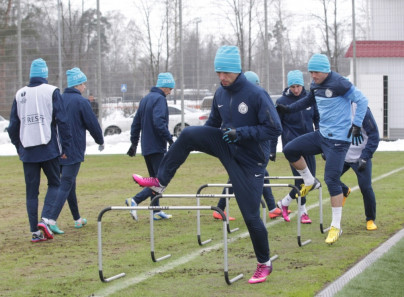 Тренировка «Зенита» перед матчем  «Зенит» — «Ливерпуль»