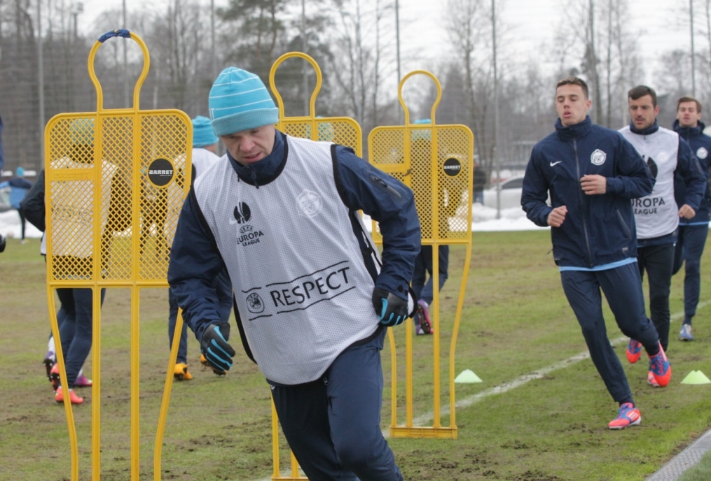 Тренировка «Зенита» перед матчем  «Зенит» — «Ливерпуль»