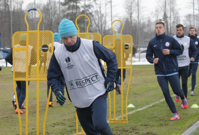 Тренировка «Зенита» перед матчем  «Зенит» — «Ливерпуль»
