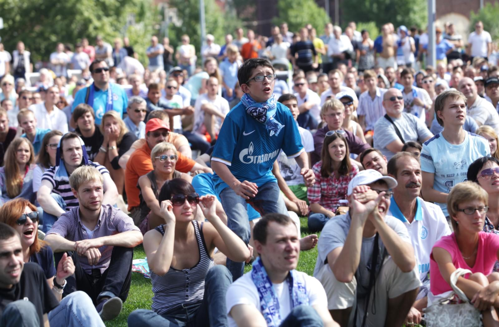 Матч «Волга» — «Зенит» показан в Новой Голландии