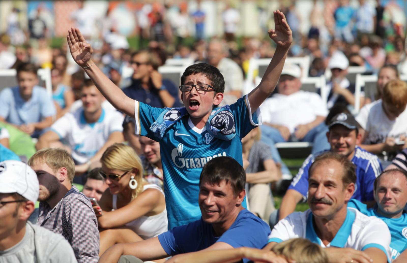 Матч «Волга» — «Зенит» показан в Новой Голландии