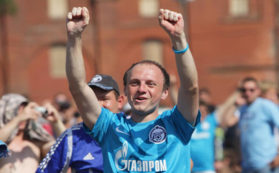 Матч «Волга» — «Зенит» показан в Новой Голландии