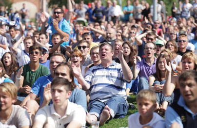 Матч «Волга» — «Зенит» показан в Новой Голландии