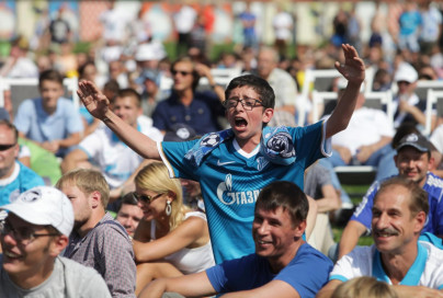 Матч «Волга» — «Зенит» показан в Новой Голландии