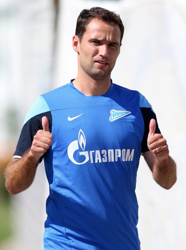 Тренировка основного состава ФК «Зенит» перед  матчем «Зенит» — «Нордшелланд»