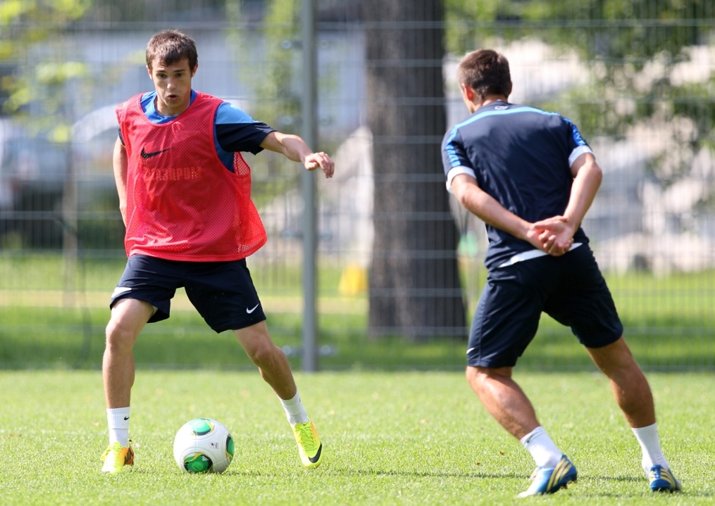 Тренировка основного состава ФК «Зенит» перед  матчем «Зенит» — «Нордшелланд»