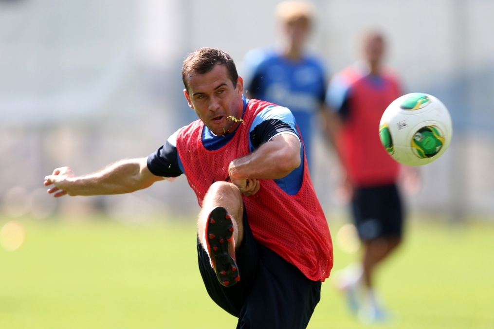 Тренировка основного состава ФК «Зенит» перед  матчем «Зенит» — «Нордшелланд»