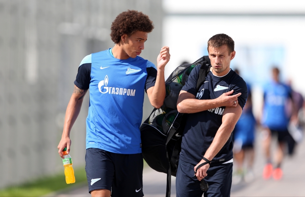 Тренировка основного состава ФК «Зенит» перед  матчем «Зенит» — «Нордшелланд»