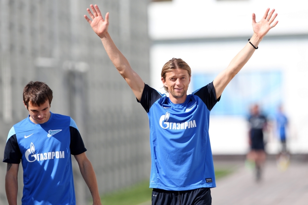 Тренировка основного состава ФК «Зенит» перед  матчем «Зенит» — «Нордшелланд»