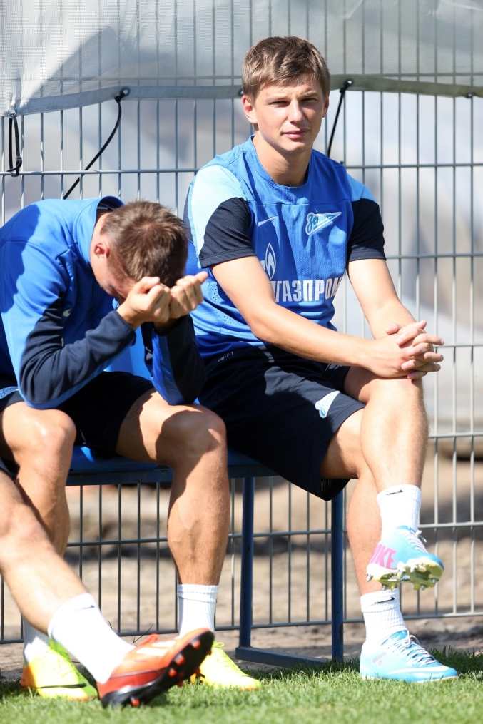 Тренировка основного состава ФК «Зенит» перед  матчем «Зенит» — «Нордшелланд»