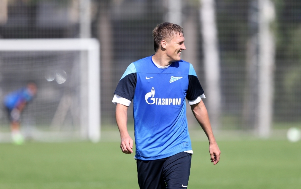 Тренировка основного состава ФК «Зенит» перед  матчем «Зенит» — «Нордшелланд»