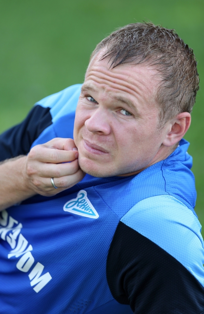 Тренировка основного состава ФК «Зенит» перед  матчем «Зенит» — «Нордшелланд»