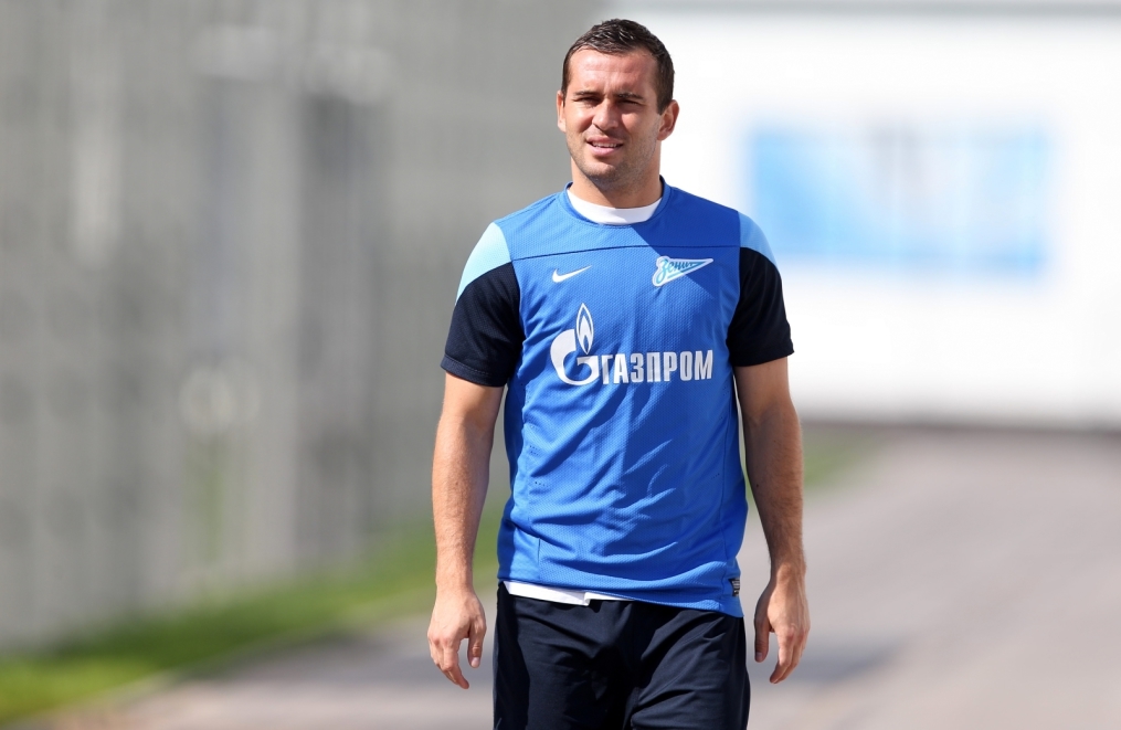 Тренировка основного состава ФК «Зенит» перед  матчем «Зенит» — «Нордшелланд»