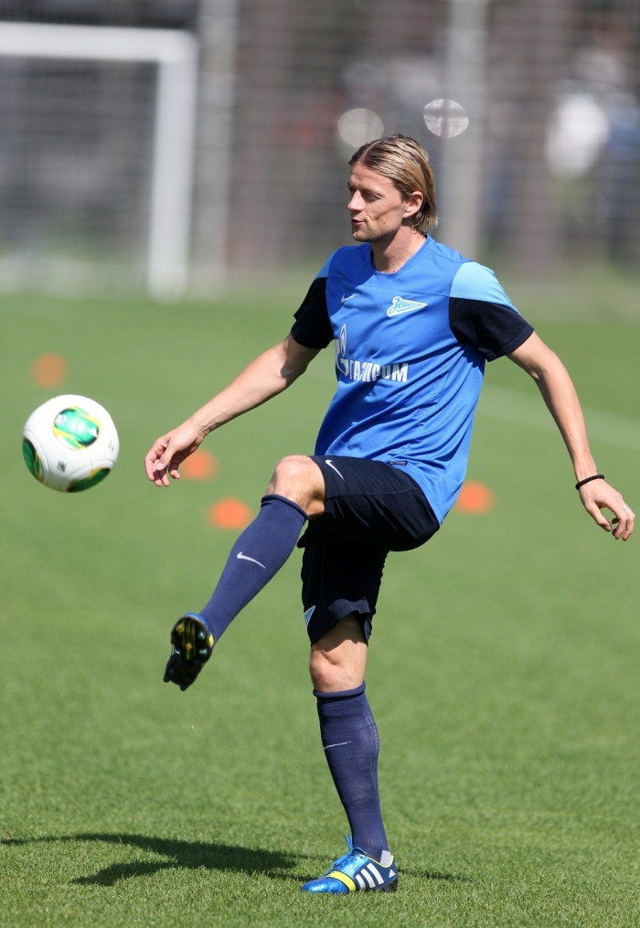 Тренировка основного состава ФК «Зенит» перед  матчем «Зенит» — «Нордшелланд»