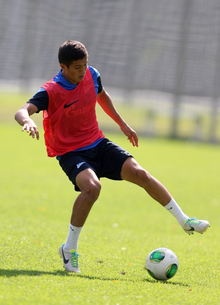 Тренировка основного состава ФК «Зенит» перед  матчем «Зенит» — «Нордшелланд»