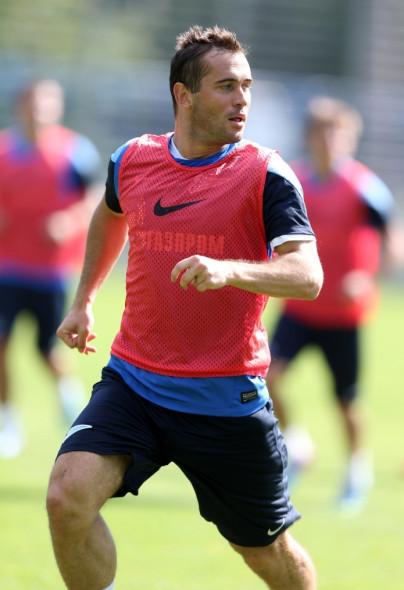 Тренировка основного состава ФК «Зенит» перед  матчем «Зенит» — «Нордшелланд»