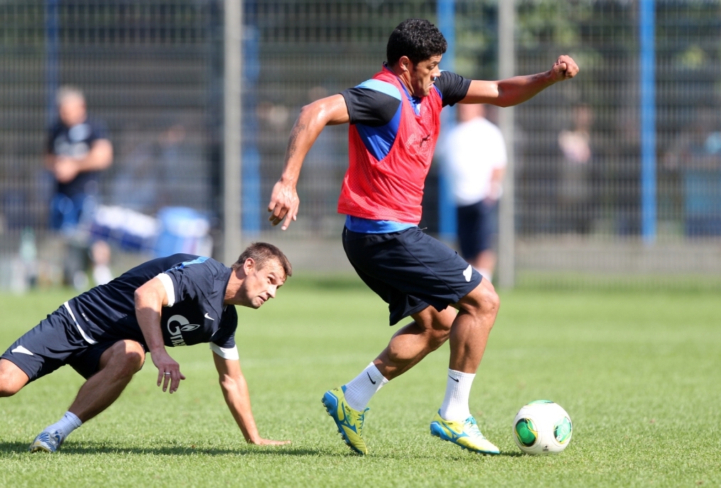 Тренировка основного состава ФК «Зенит» перед  матчем «Зенит» — «Нордшелланд»