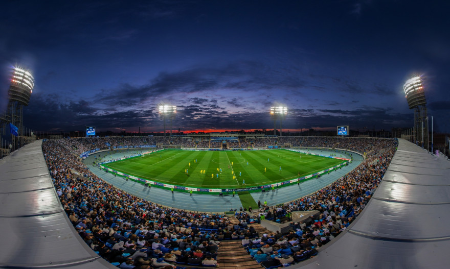 Панорама большой арены стадиона «Петровский»