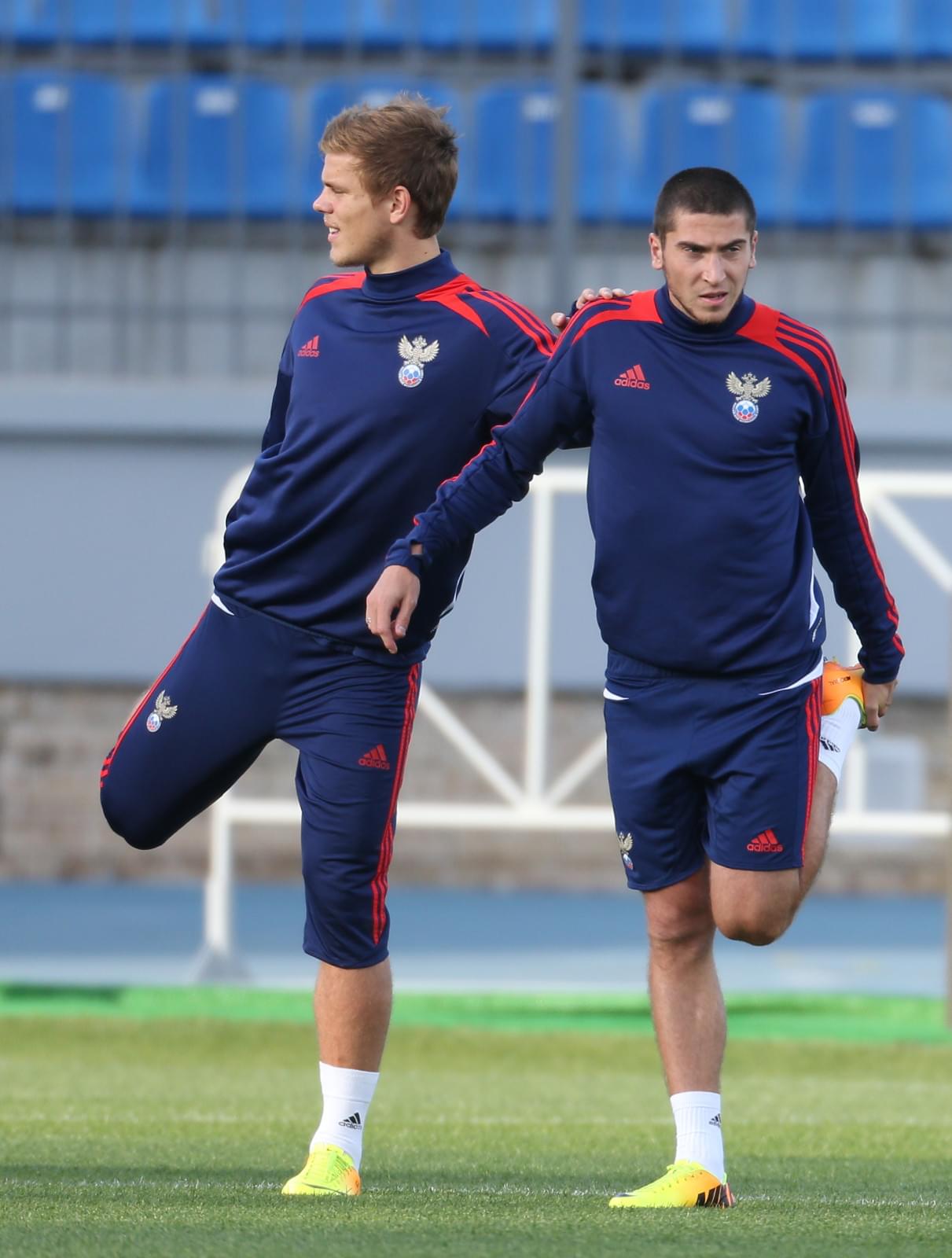 Тренировка сборной России перед матчем с Израилем на «Петровском»