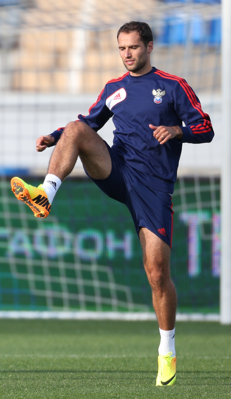 Тренировка сборной России перед матчем с Израилем на «Петровском»