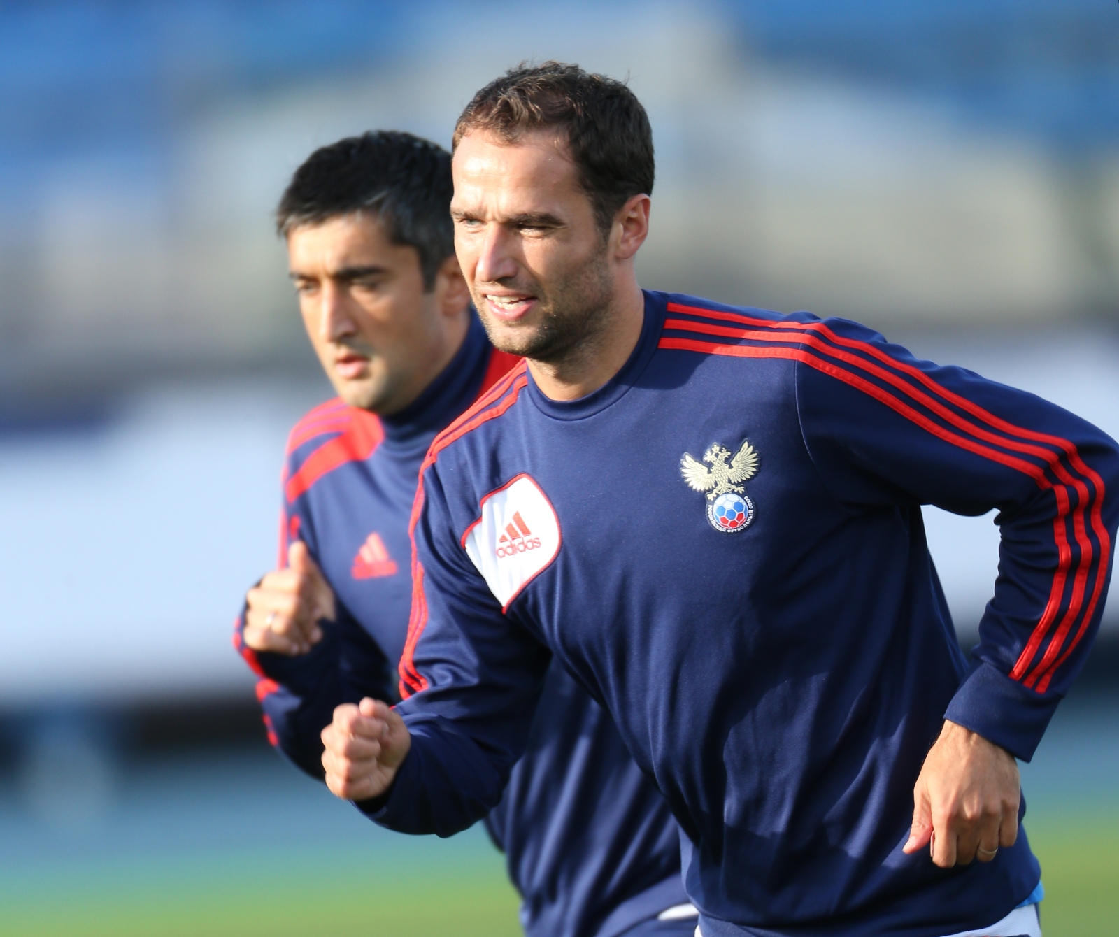 Тренировка сборной России перед матчем с Израилем на «Петровском»