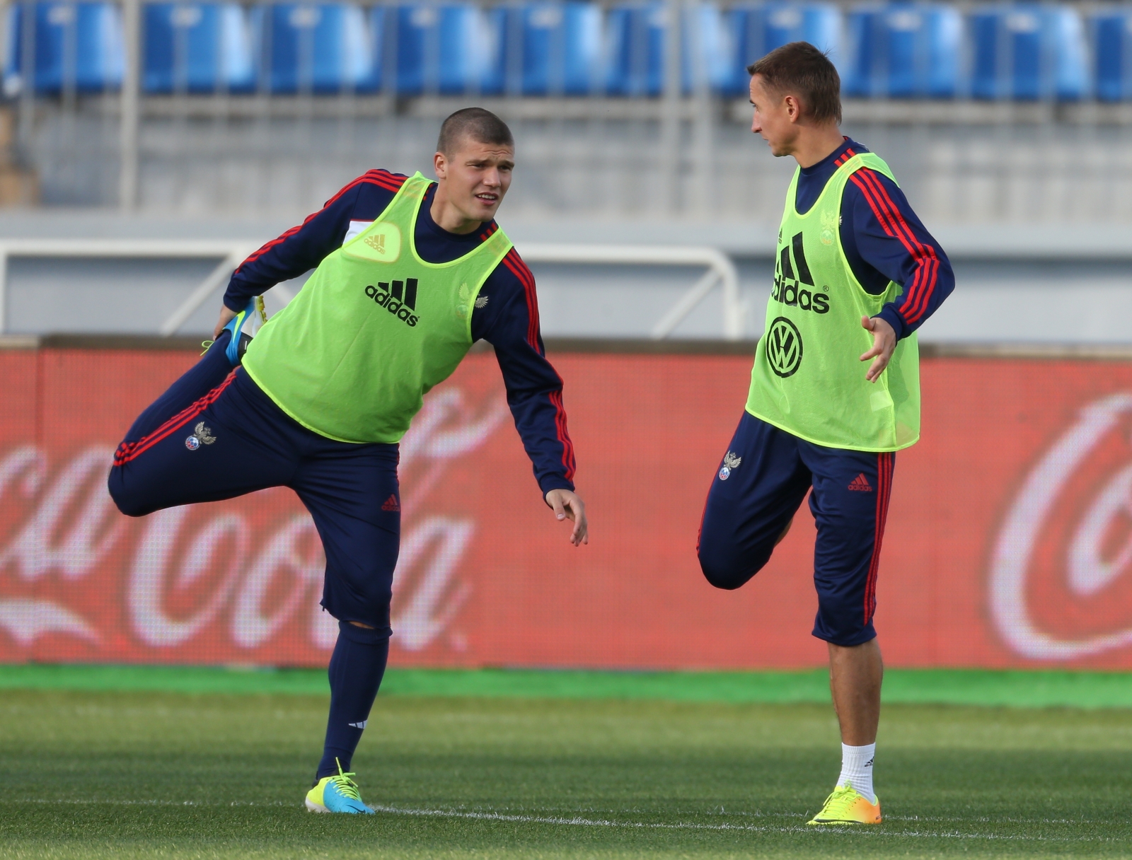 Тренировка сборной России перед матчем с Израилем на «Петровском»