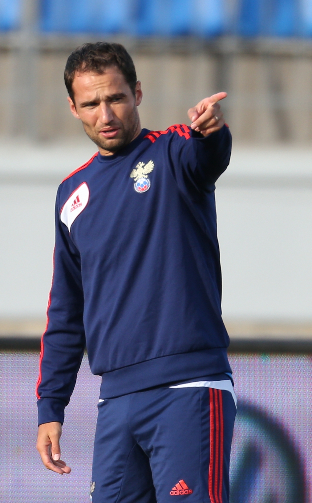 Тренировка сборной России перед матчем с Израилем на «Петровском»