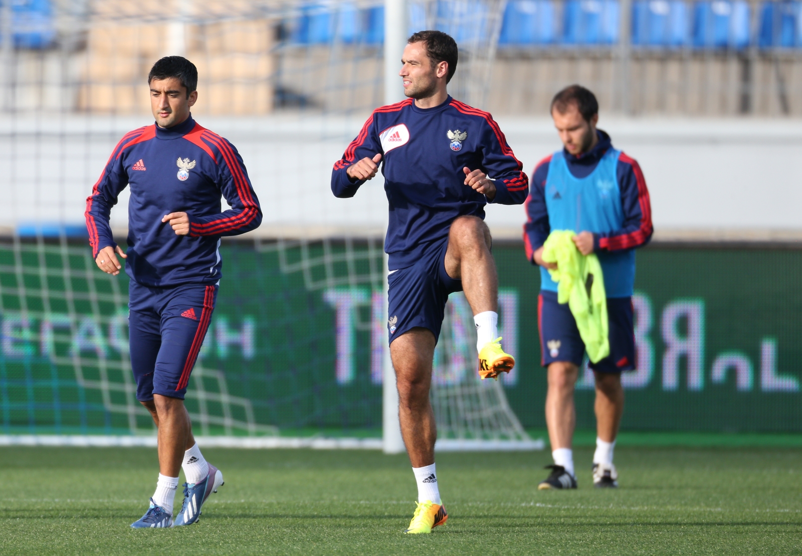 Тренировка сборной России перед матчем с Израилем на «Петровском»
