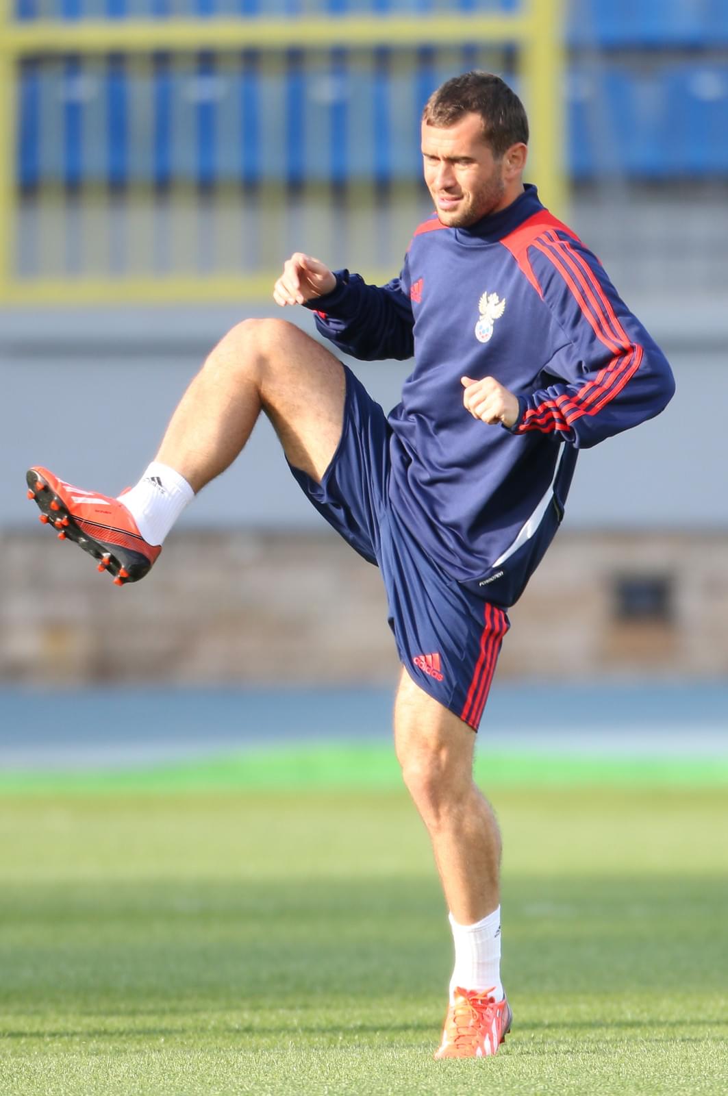 Тренировка сборной России перед матчем с Израилем на «Петровском»