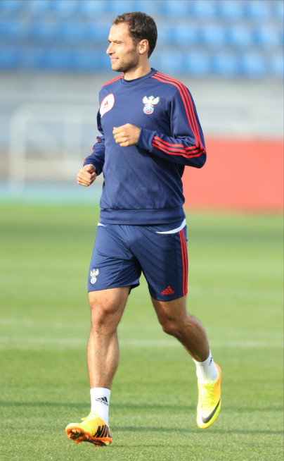 Тренировка сборной России перед матчем с Израилем на «Петровском»