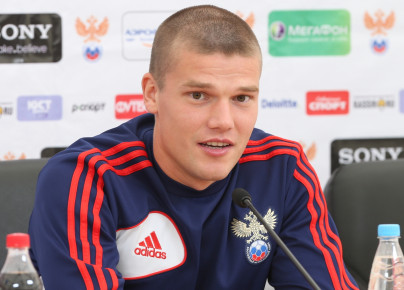 Тренировка сборной России перед матчем с Израилем на «Петровском»