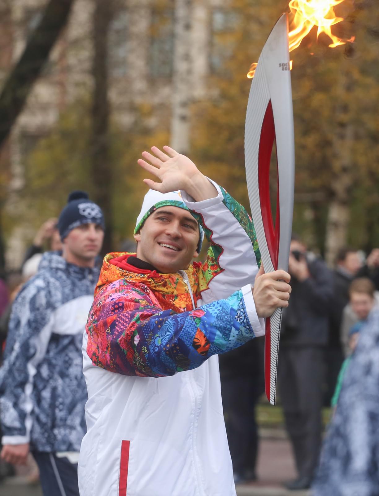 Кержаков принял эстафету Олимпийского огня