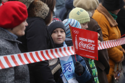 Кержаков принял эстафету Олимпийского огня