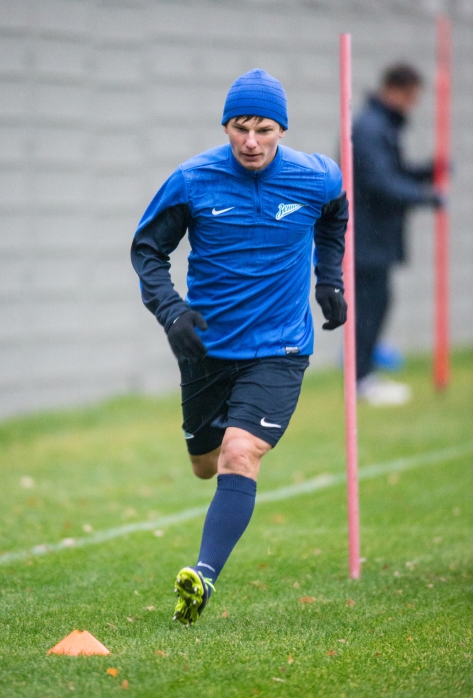 Тренировка «Зенита» перед матчем Лиги чемпионов УЕФА 2013/2014, «Зенит» — «Порту»