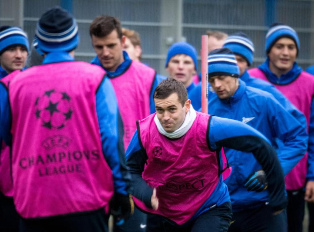 Тренировка «Зенита» перед матчем Лиги чемпионов УЕФА 2013/2014, «Зенит» — «Порту»