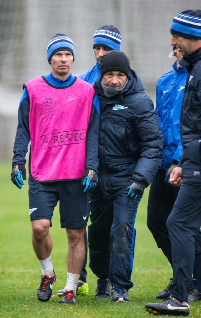 Тренировка «Зенита» перед матчем Лиги чемпионов УЕФА 2013/2014, «Зенит» — «Порту»