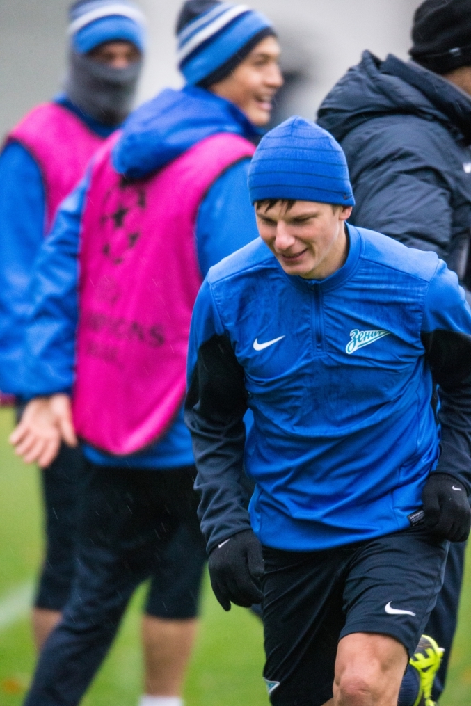 Тренировка «Зенита» перед матчем Лиги чемпионов УЕФА 2013/2014, «Зенит» — «Порту»