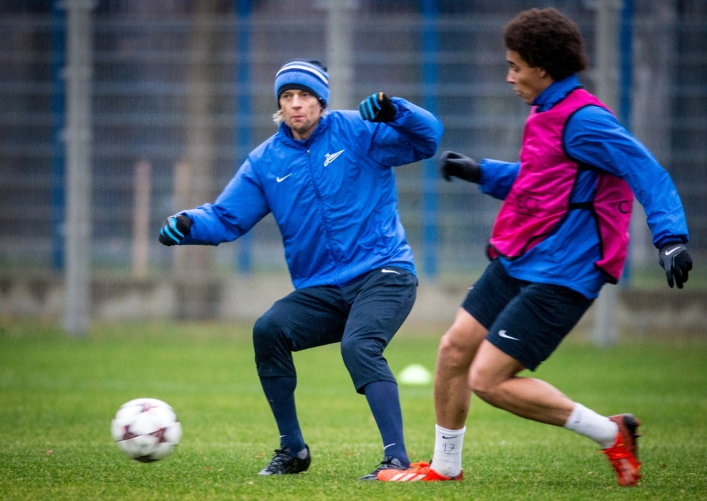 Тренировка «Зенита» перед матчем Лиги чемпионов УЕФА 2013/2014, «Зенит» — «Порту»