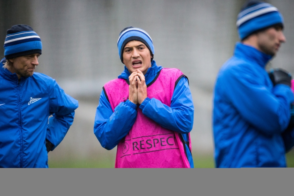 Тренировка «Зенита» перед матчем Лиги чемпионов УЕФА 2013/2014, «Зенит» — «Порту»