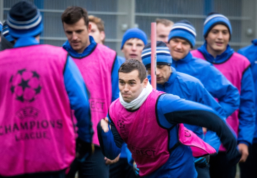 Тренировка «Зенита» перед матчем Лиги чемпионов УЕФА 2013/2014, «Зенит» — «Порту»