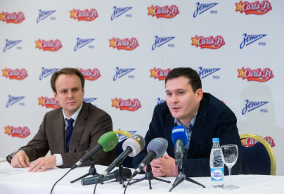 Пресс-конференция по случаю начала сотрудничества ФК «Зенит» и Carl's Jr.
