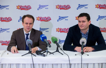Пресс-конференция по случаю начала сотрудничества ФК «Зенит» и Carl's Jr.
