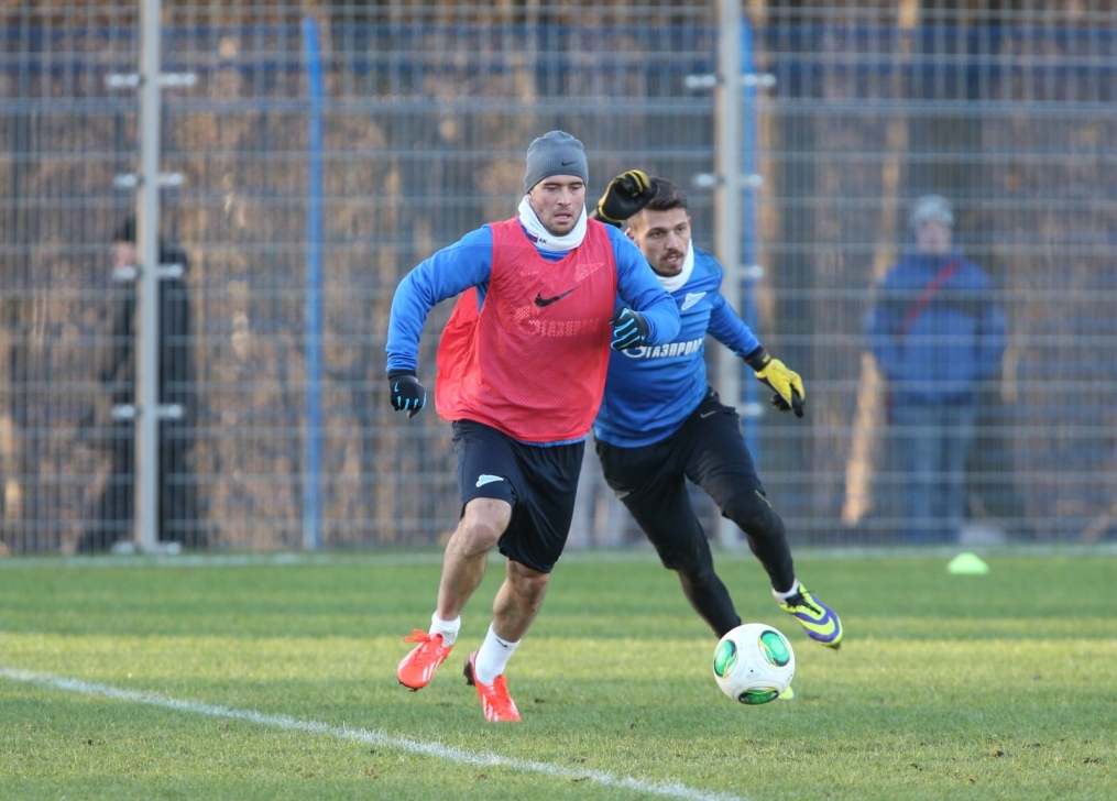 Тренировка «Зенита» перед матчем «Терек» — «Зенит»