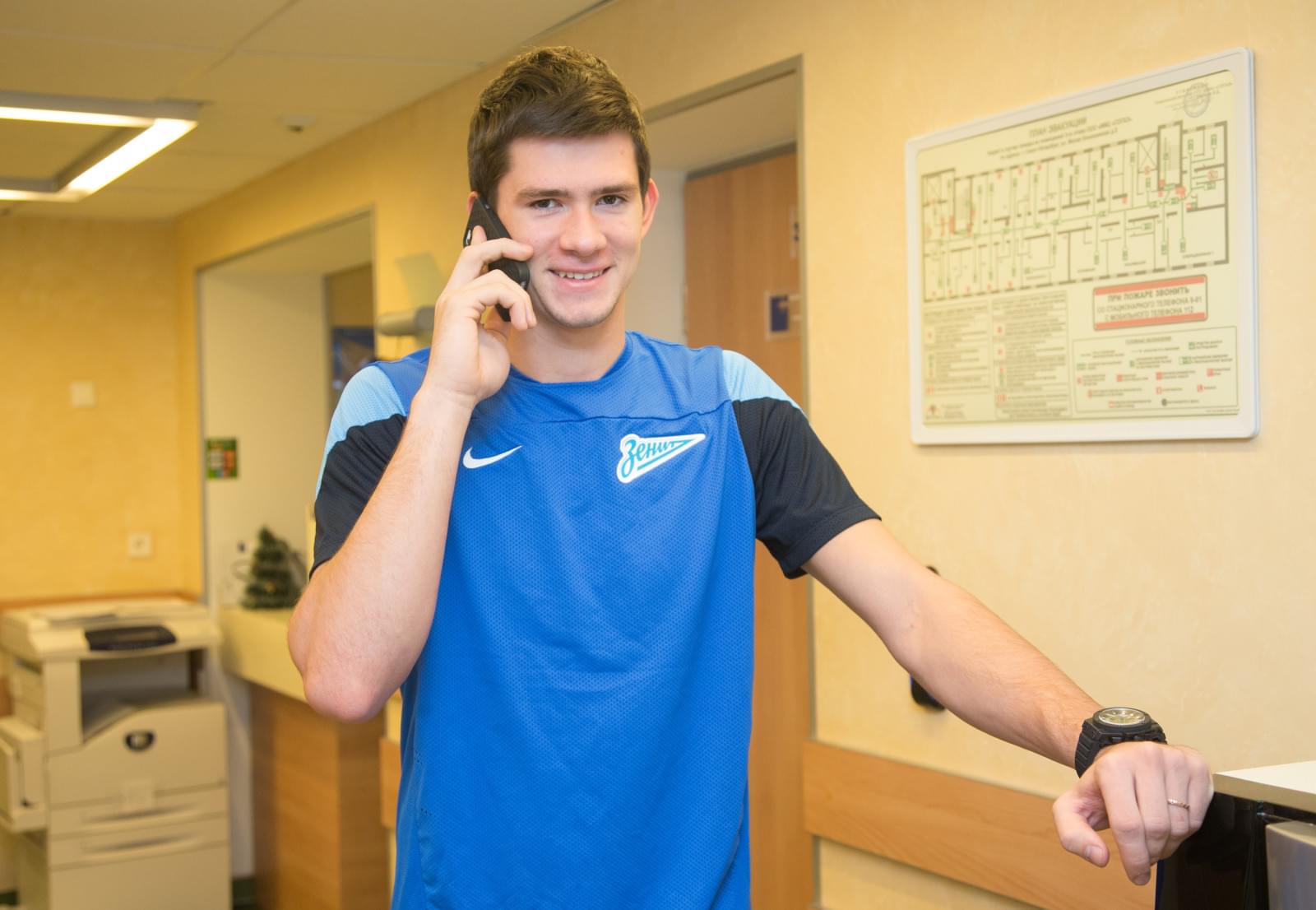 Медосмотр футболистов «Зенита»