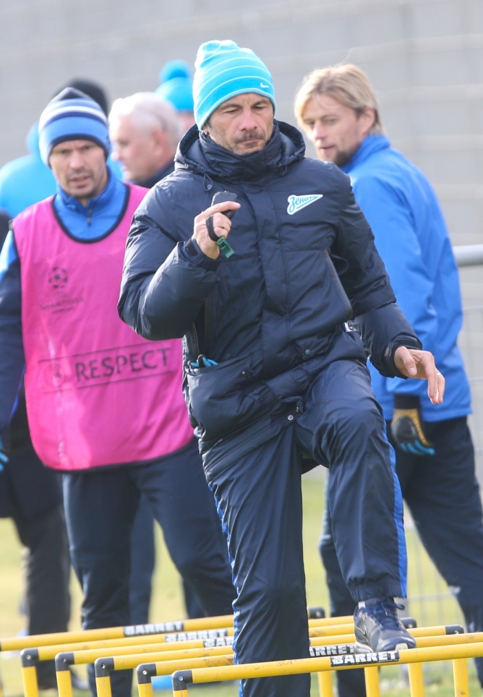 Тренировка «Зенита» перед матчем с «Боруссией»