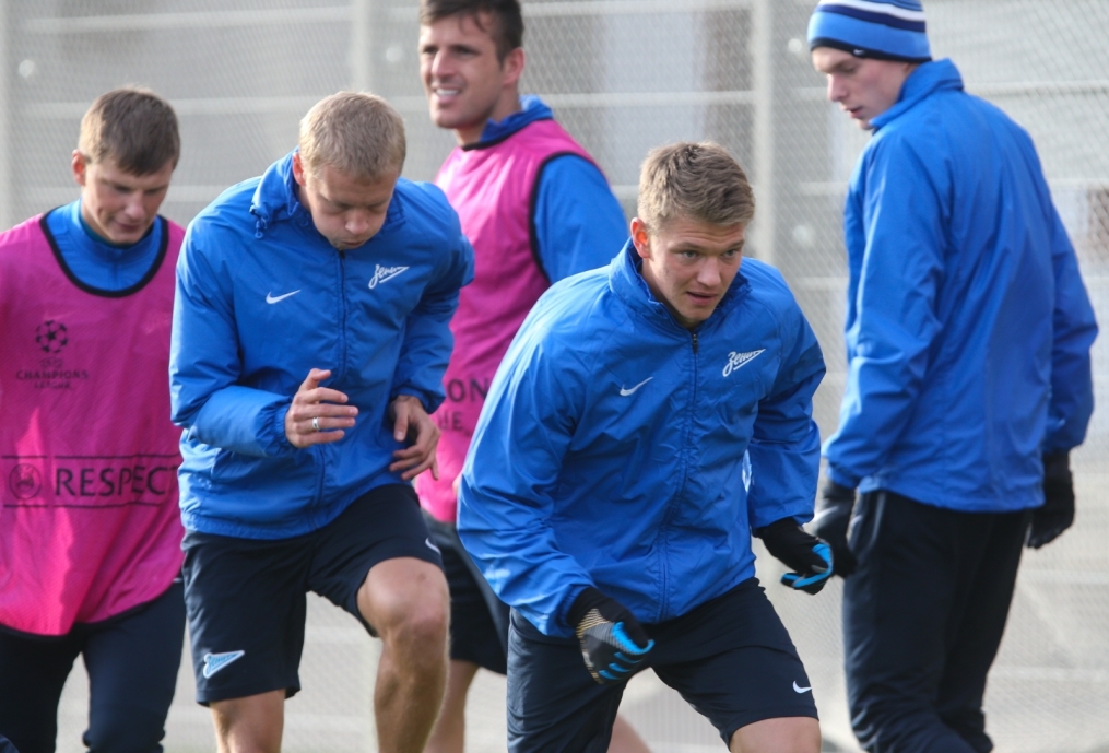 Тренировка «Зенита» перед матчем с «Боруссией»
